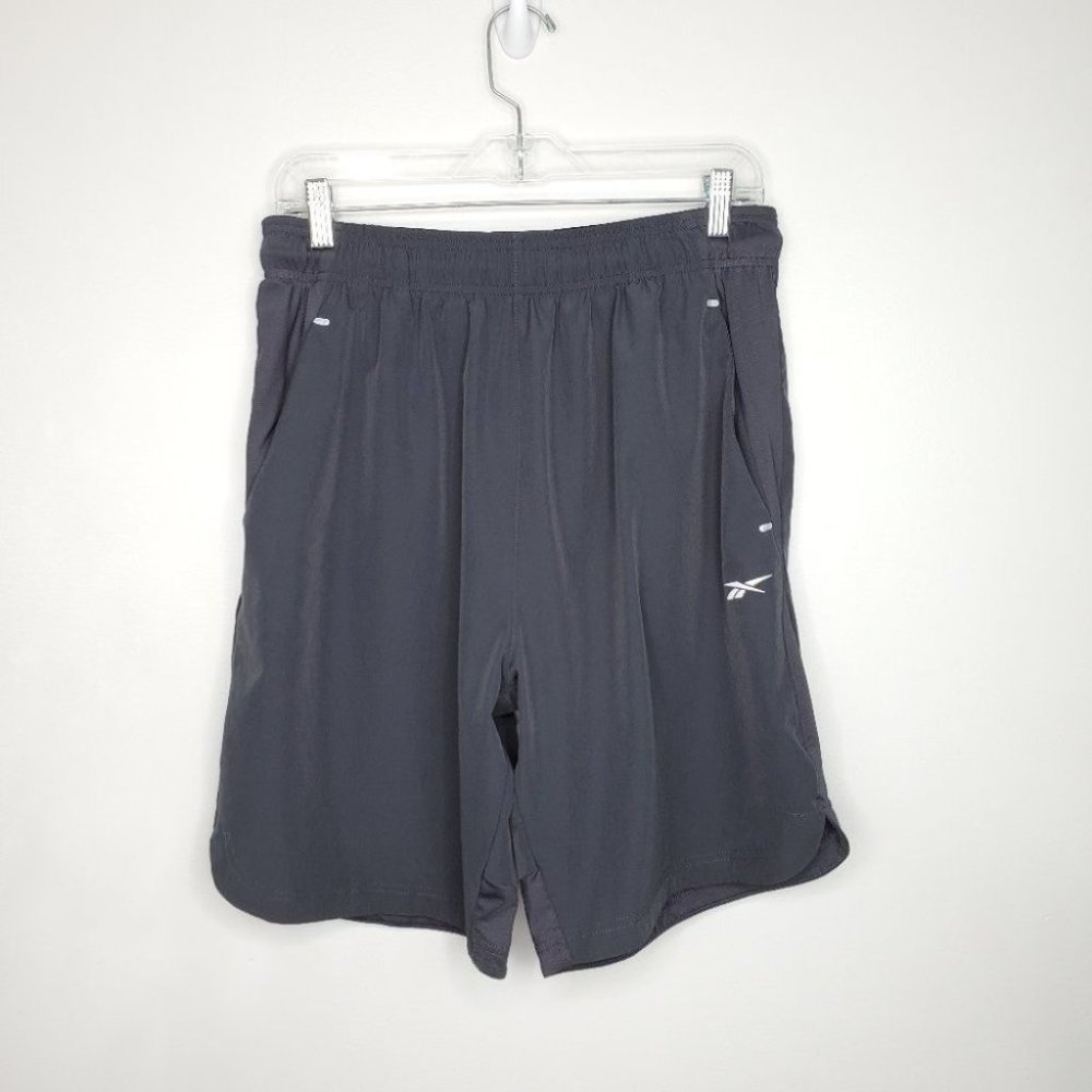 Reebok Gray Activewear Athletic Wear Pull-On Shorts Size L